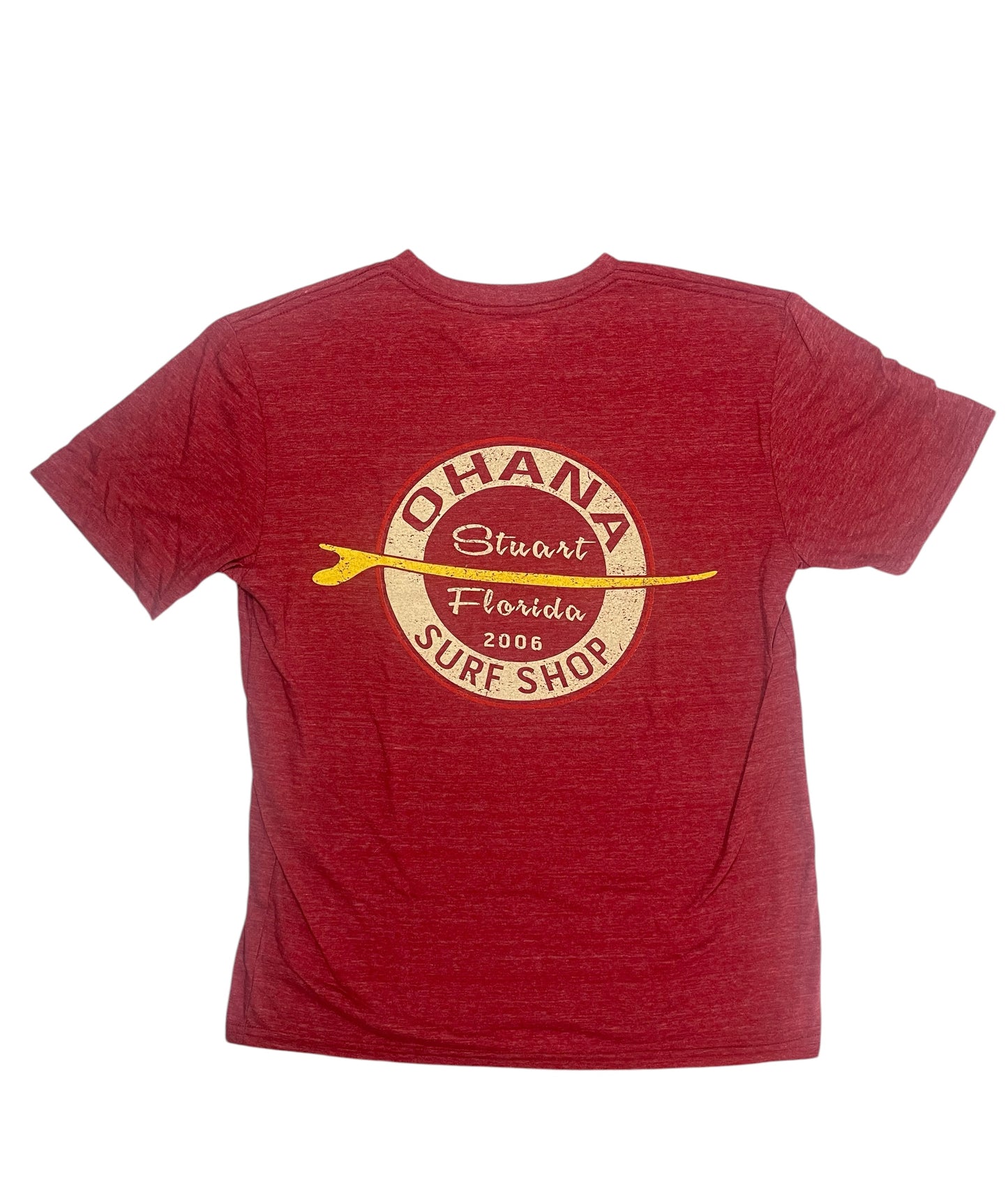 OHANA MEN'S S/S TEE - "VINTAGE SURFBOARD"