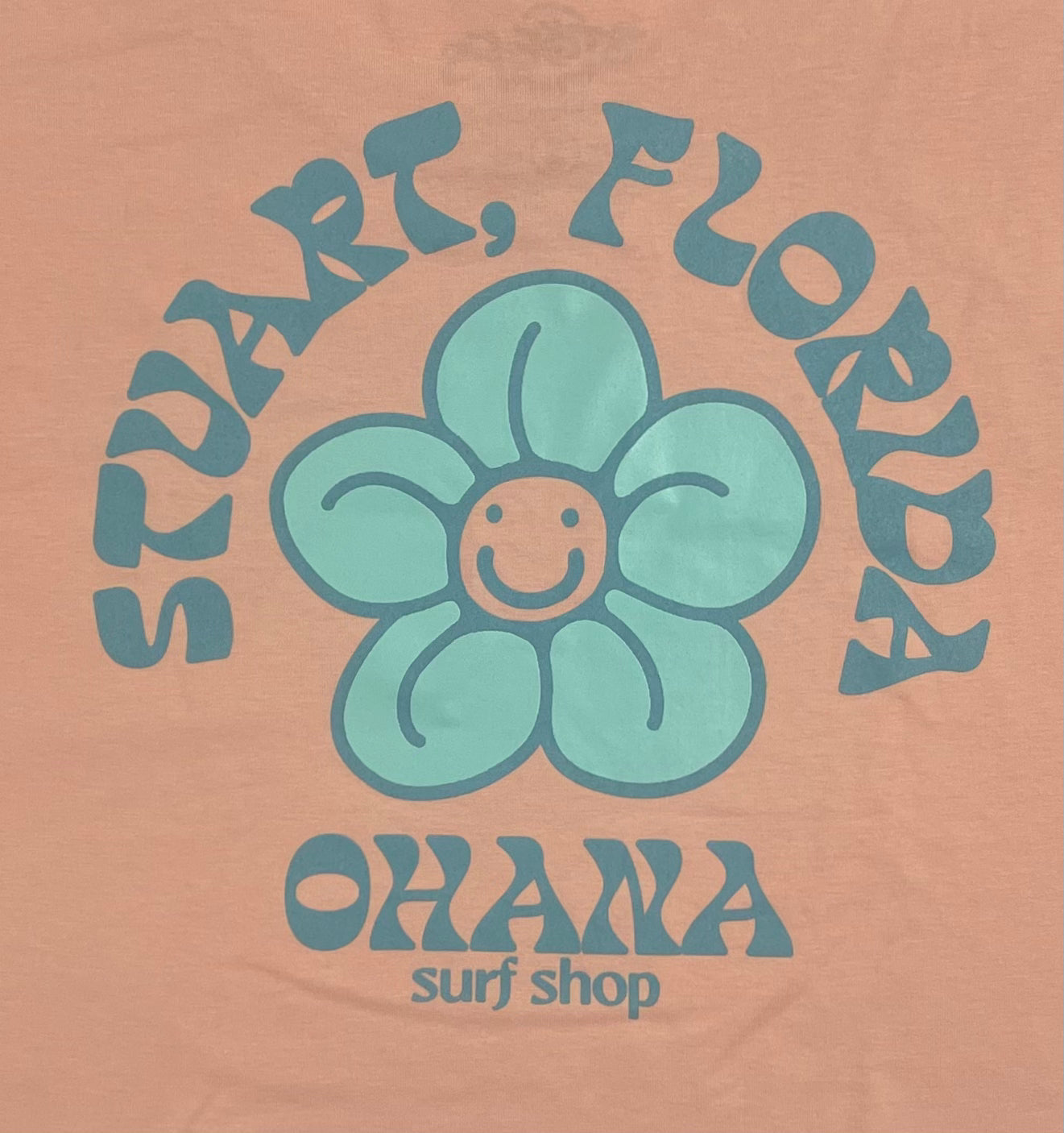 OHANA LADIES CROP TEE - "FLOWER POWER"