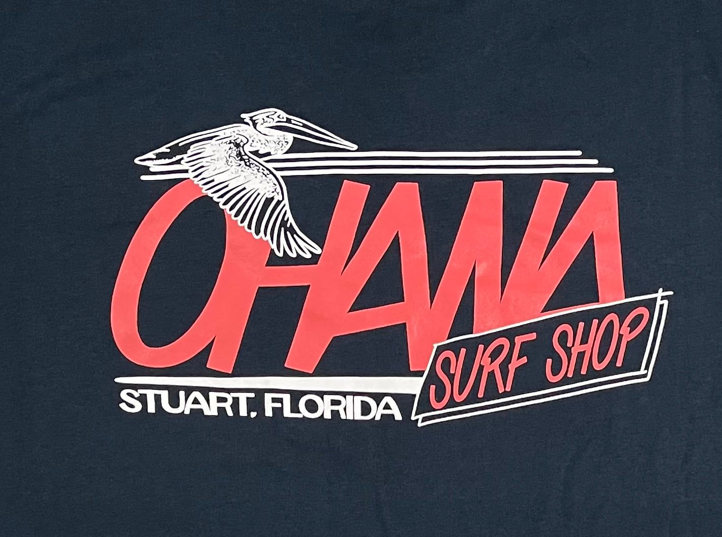 OHANA MEN'S TEE - "RETRO PELICAN"