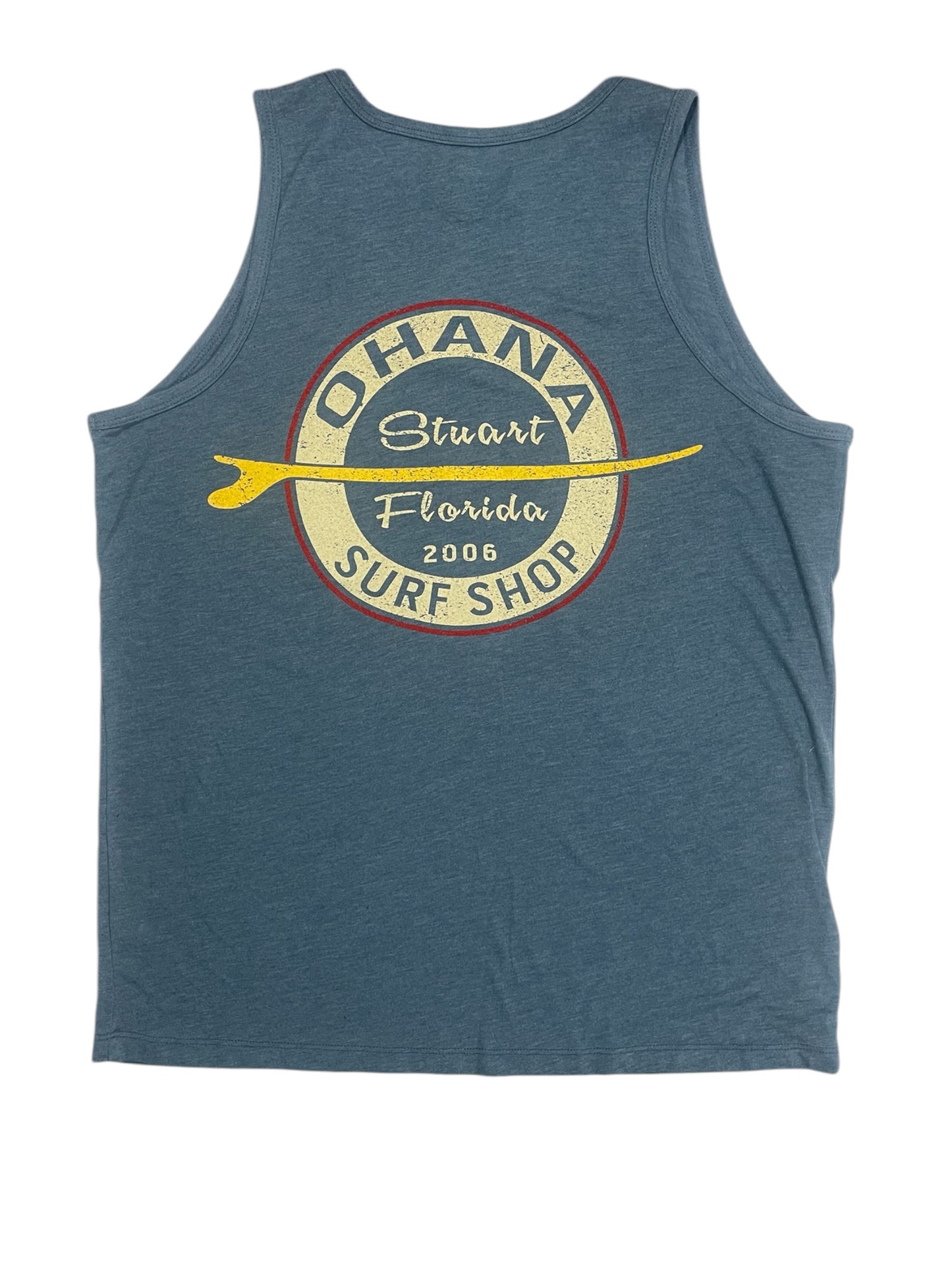 OHANA MEN'S TANK - "VINTAGE SURFBOARD"