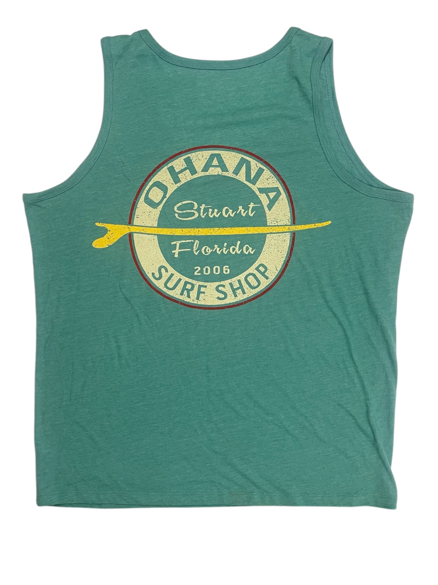 OHANA MEN'S TANK - "VINTAGE SURFBOARD"