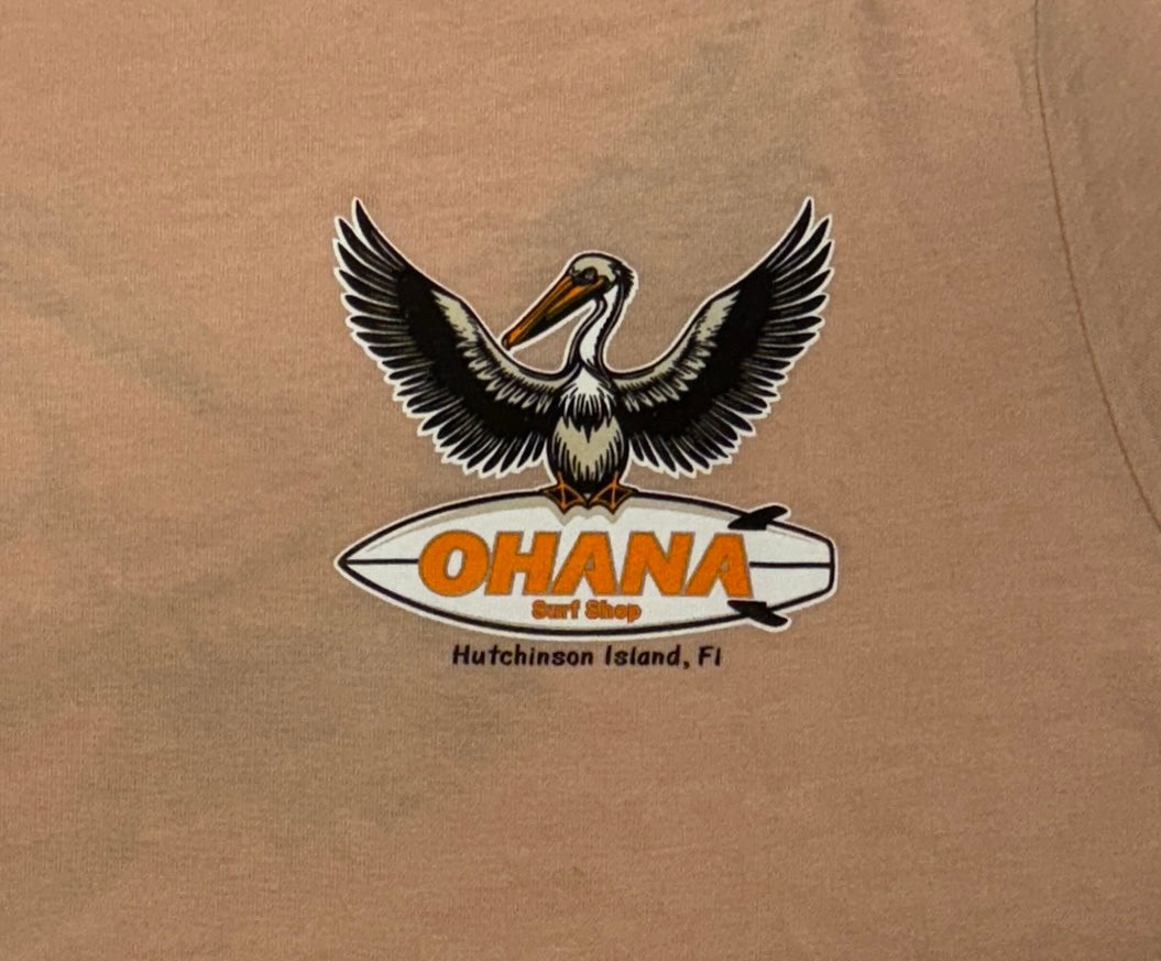 OHANA MEN'S S/S TEE - "PELICANO"