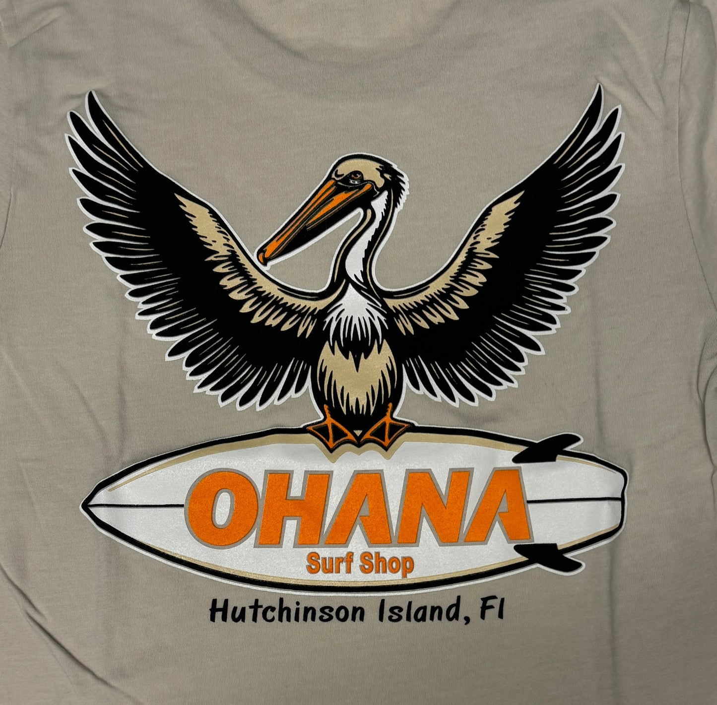 OHANA MEN'S S/S TEE - "PELICANO"