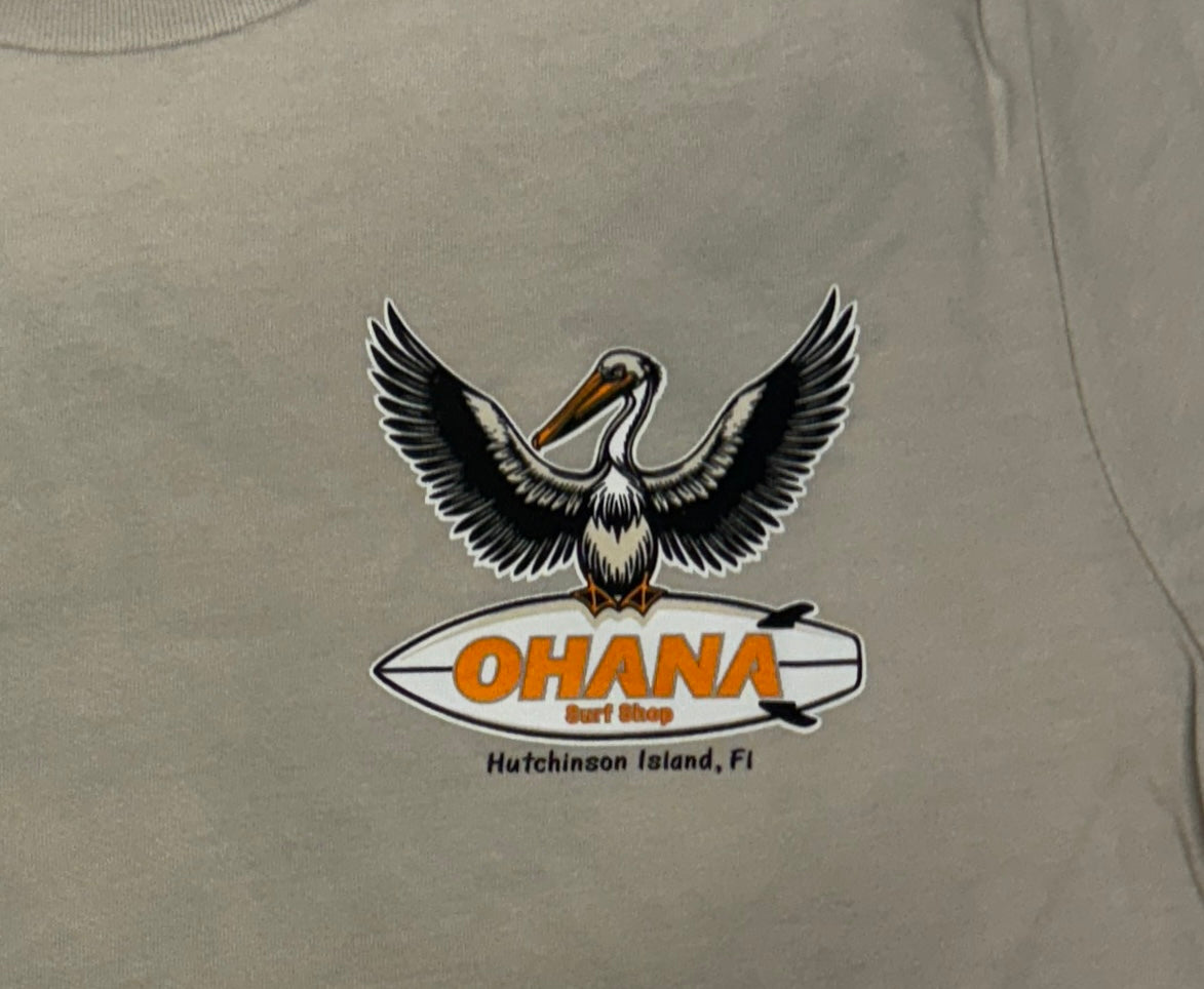 OHANA MEN'S S/S TEE - "PELICANO"