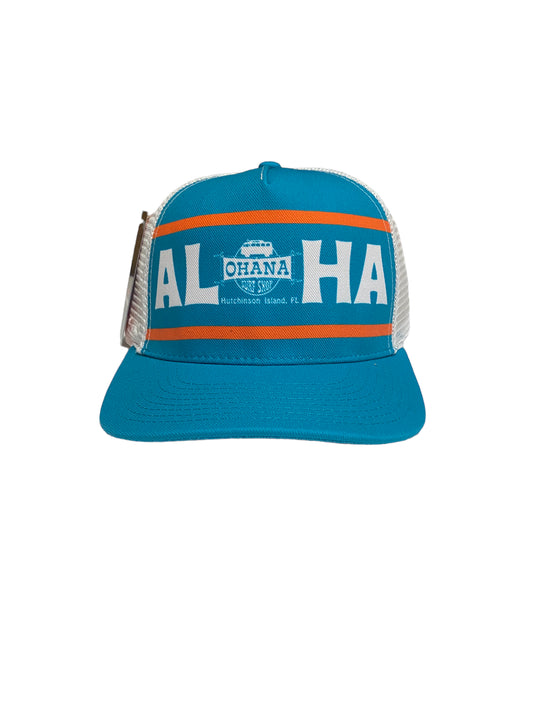 OHANA 5-PANEL TRUCKER HAT - "ALOHA"