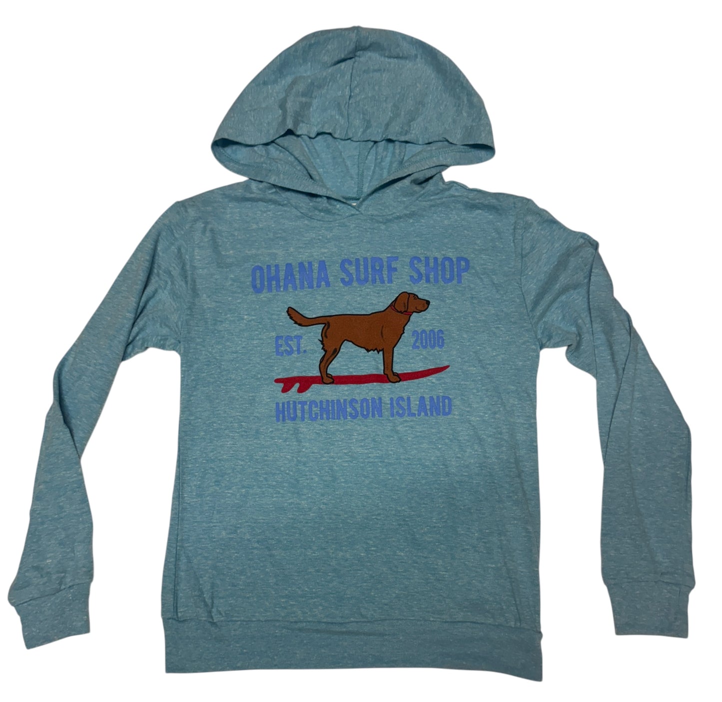 OHANA GROM HOODED L/S TEE - "SURFING NUGGET"