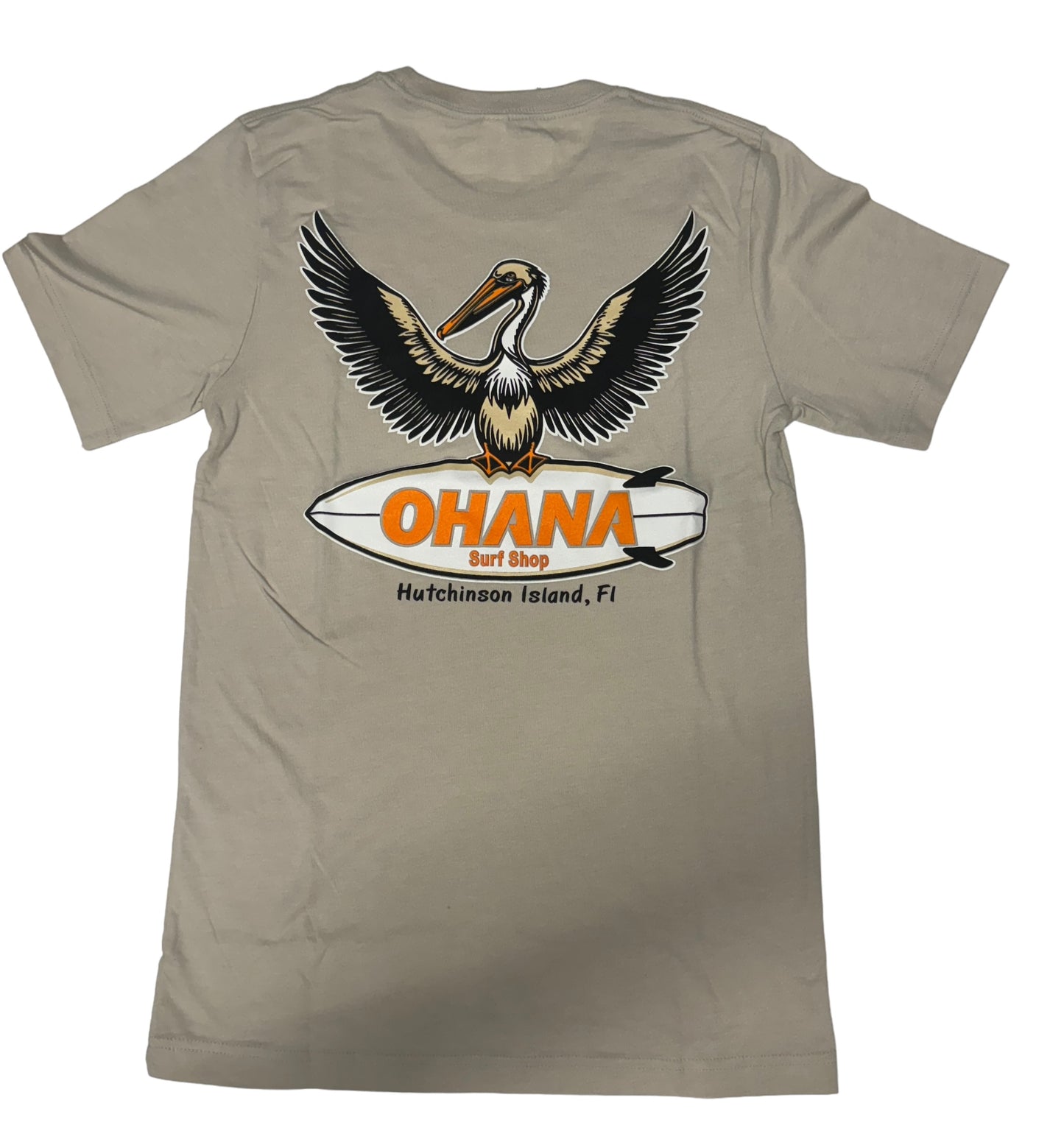 OHANA MEN'S S/S TEE - "PELICANO"