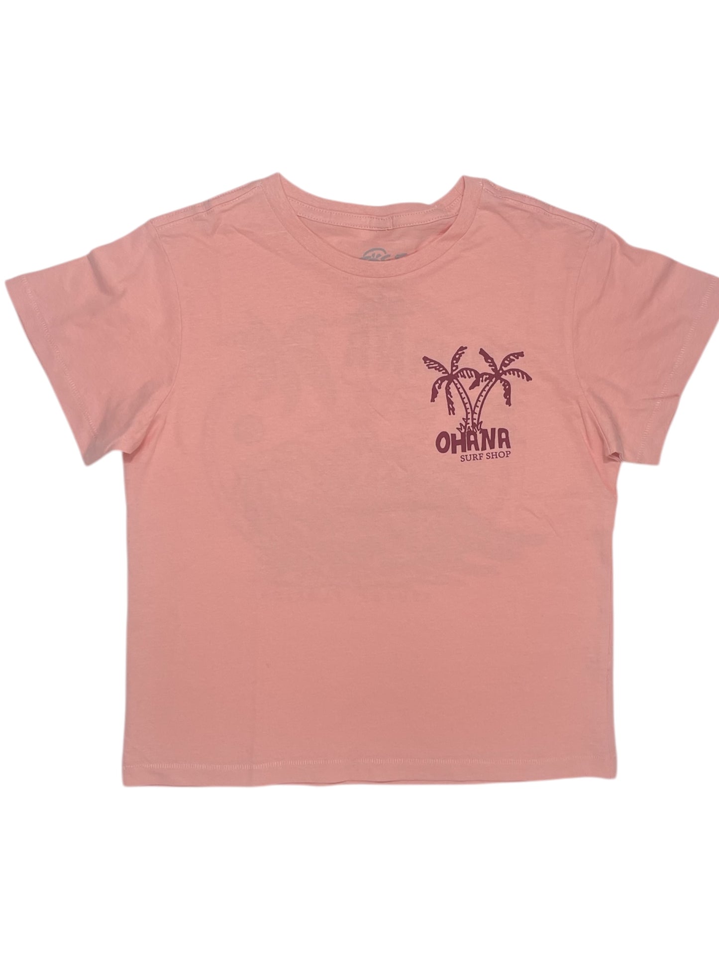 OHANA LADIES CROP TEE - "LONGBOARD WEATHER"