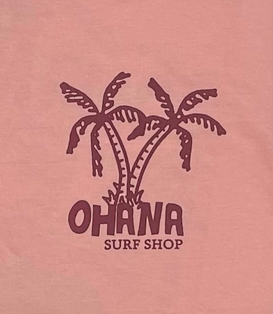 OHANA LADIES CROP TEE - "LONGBOARD WEATHER"