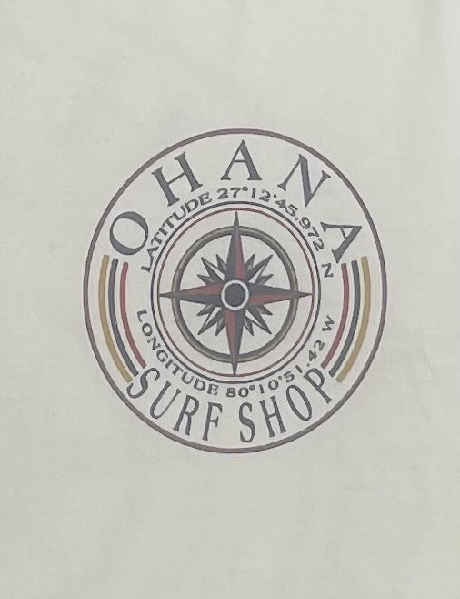 OHANA MEN'S L/S TEE - "COMPASS"