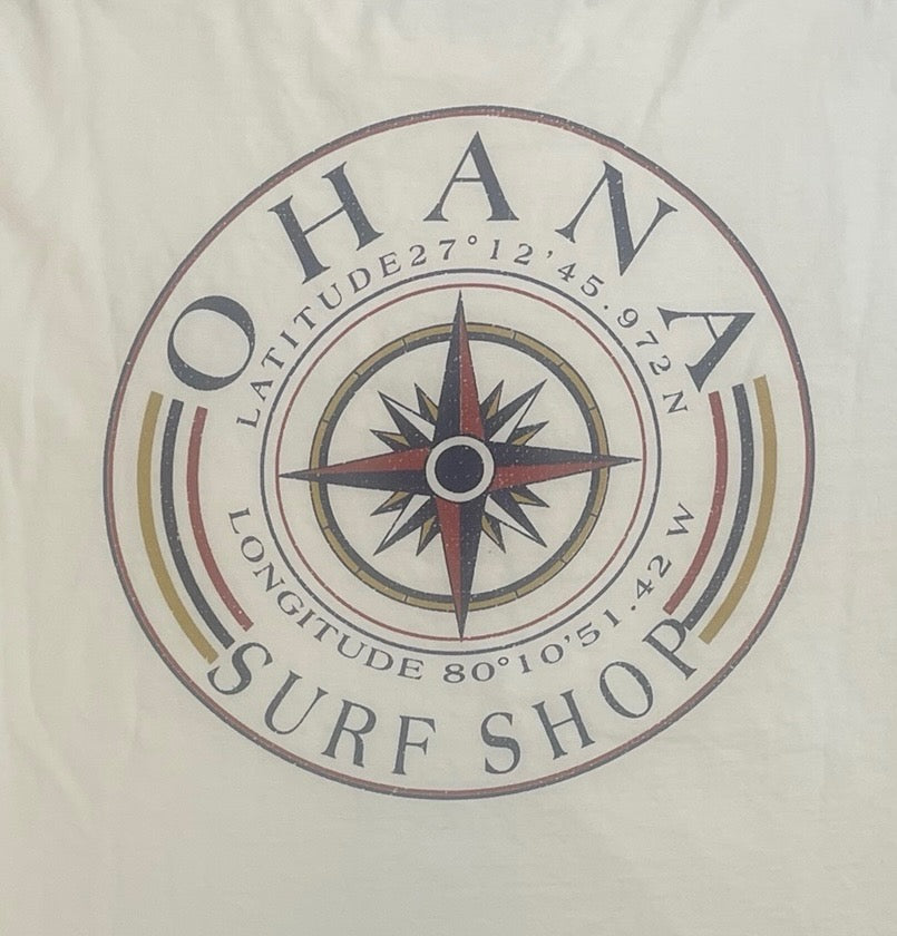 OHANA MEN'S L/S TEE - "COMPASS"