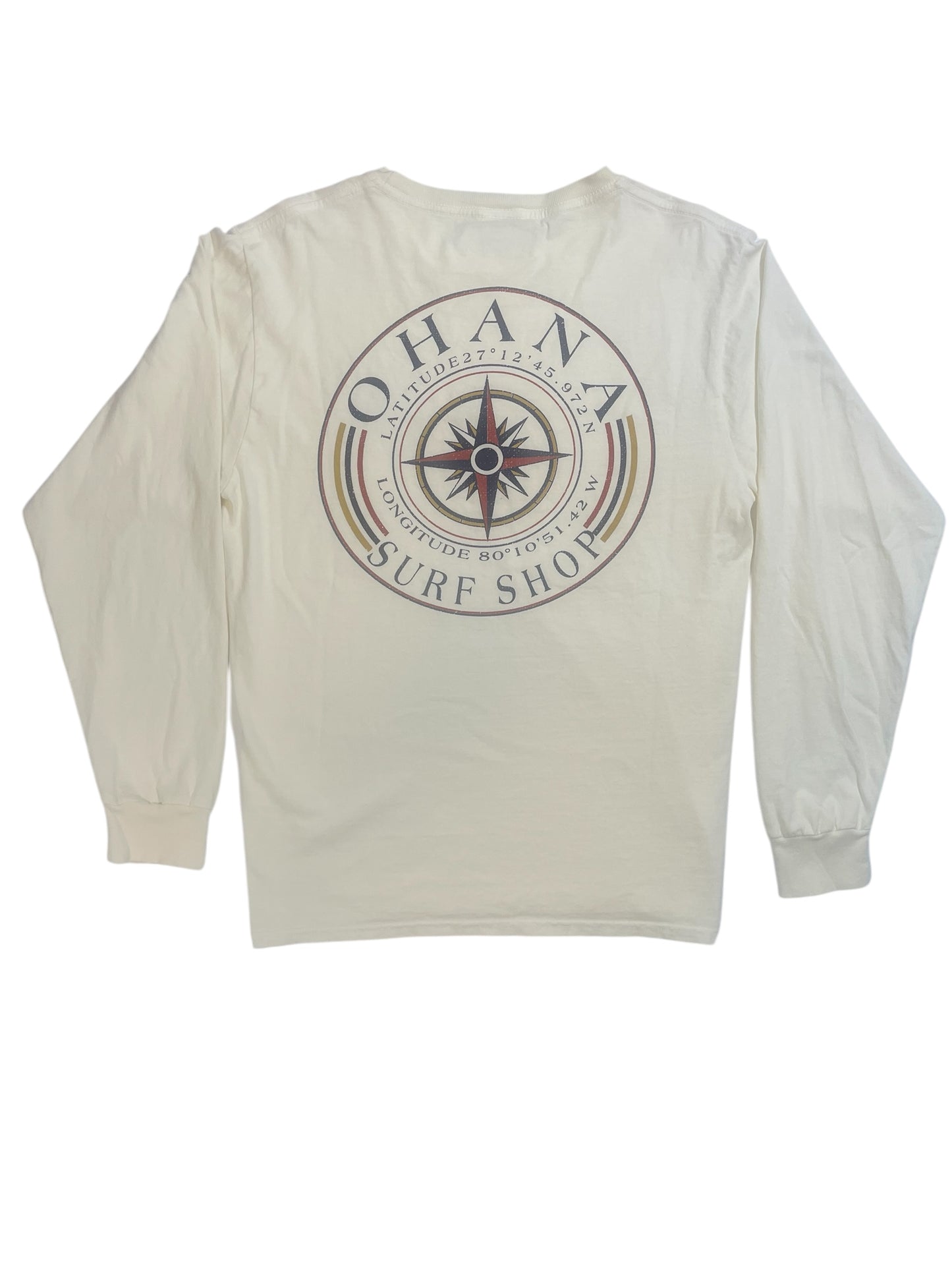 OHANA MEN'S L/S TEE - "COMPASS"