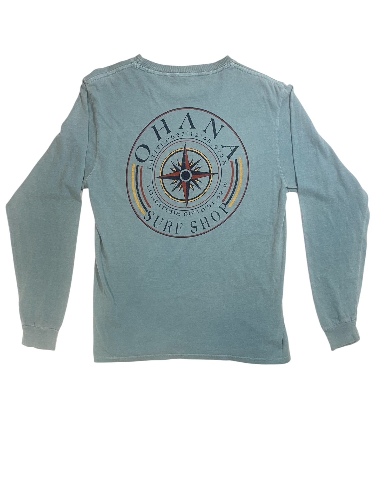 OHANA MEN'S L/S TEE - "COMPASS"