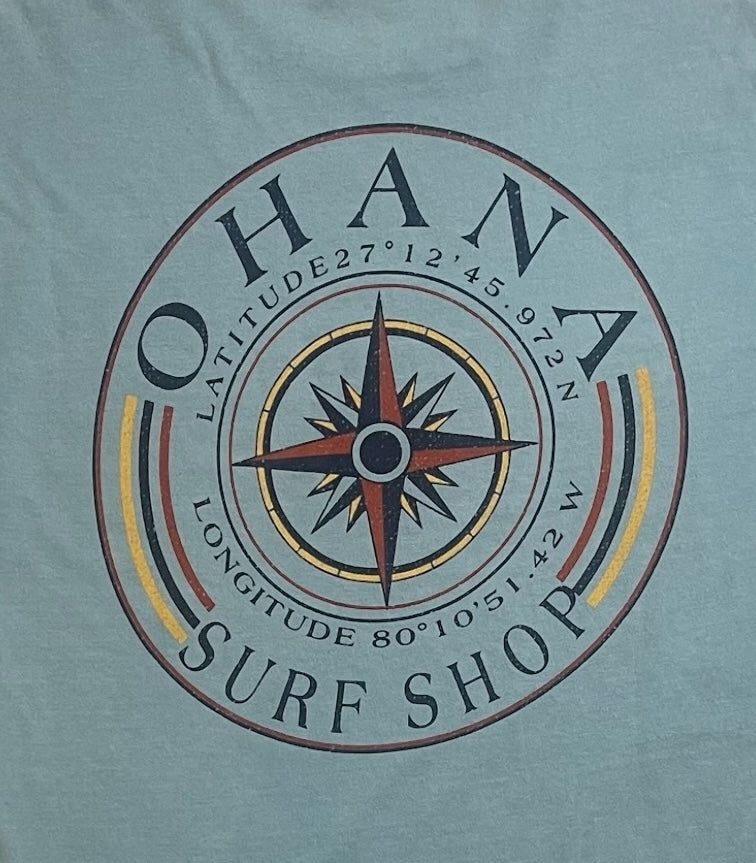 OHANA MEN'S L/S TEE - "COMPASS"